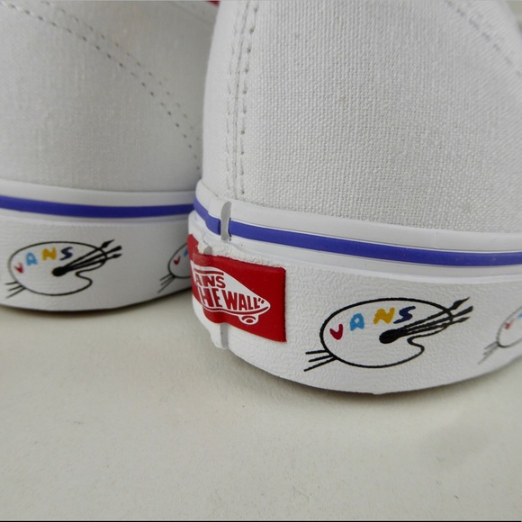 Vans Authentic Painting Artist Paint Palette Sidewall Sneakers Shoes NIB - Picture 5 of 10